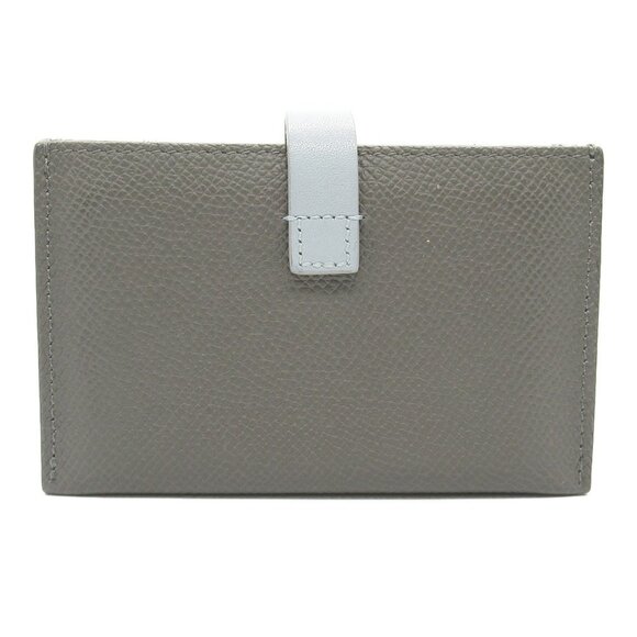 CELINE Gray Leather Card Holder - Picture 3 of 10